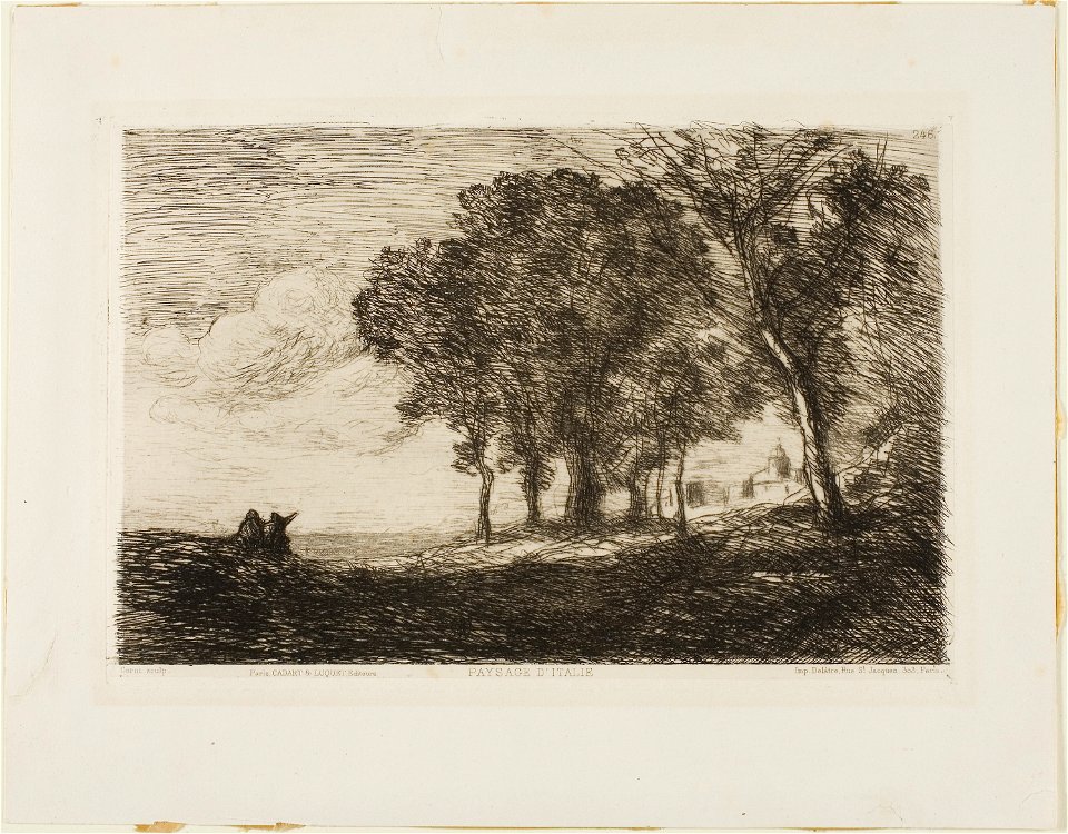 Corot - Italian Landscape, c. 1866, 1961.876
