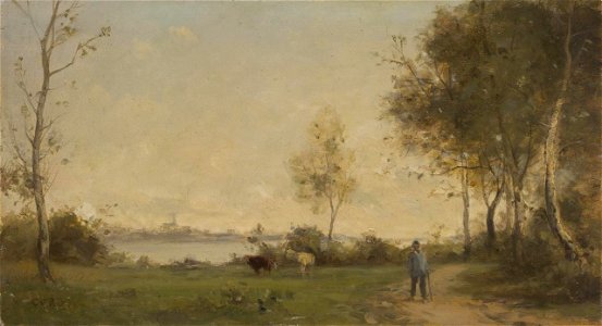 Corot - Landscape sketch, c. 1855-1860
