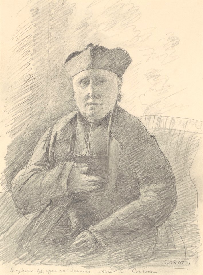 Corot - Portrait of Abbé Jouveau, 1875, 1979.370
