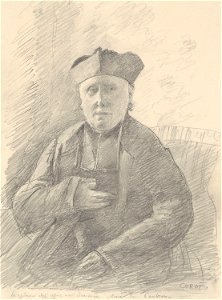 Corot - Portrait of Abbé Jouveau, 1875, 1979.370. Free illustration for personal and commercial use.