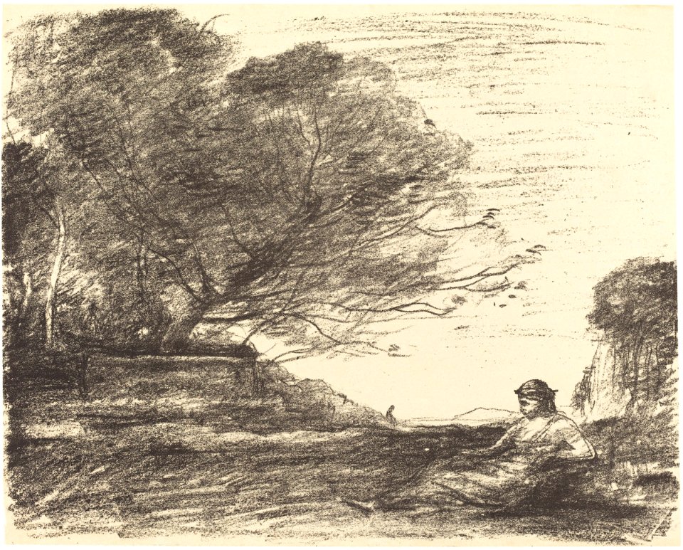 Corot - Sappho (Sapho), 1871