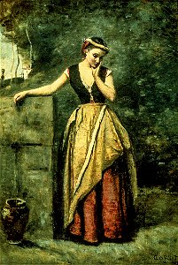 Corot - The Dreamer at the Fountain, 1855–63