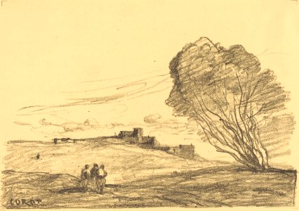 Corot - The Isolated Fort (Le Fort detache), 1874