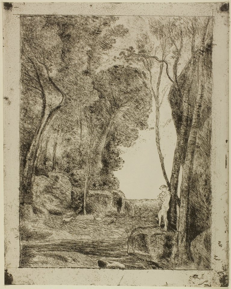 Corot - The Young Shepherd, first plate, 1855, 1926.2203