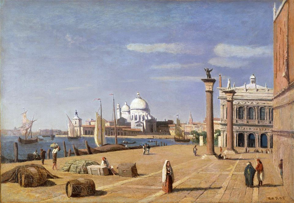 Corot - View of the Quay of the Schiavoni, 1834