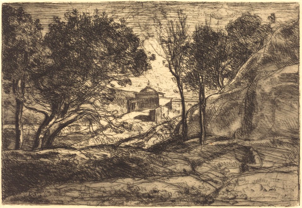 Corot - Souvenir of Tuscany (Souvenir de Toscane), c. 1845