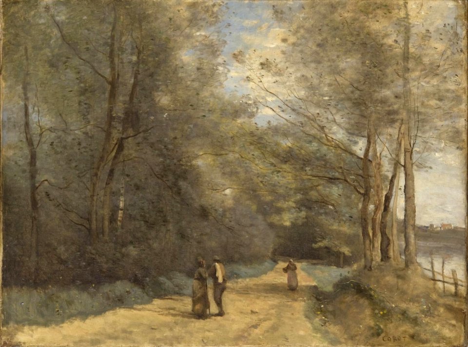 Corot - Wooded Path near Ville d'Avray, 1872-1874