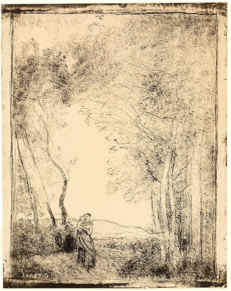 Corot - Young Mother at the Edge of the Woods, 1856, 1926.2212