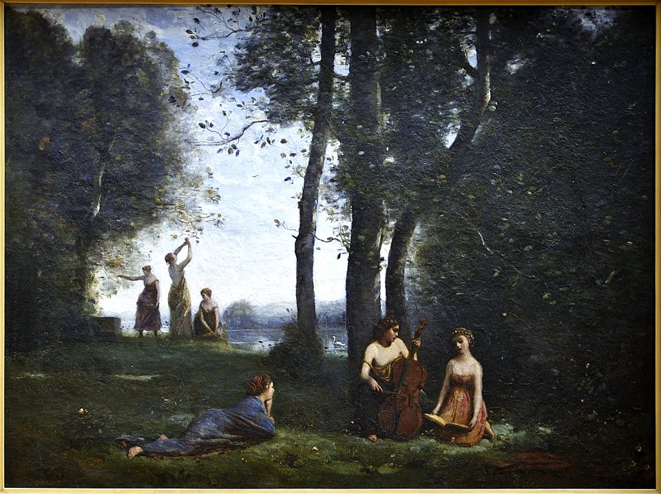 Corot concert champêtre Condé Chantilly - Free Stock Illustrations ...