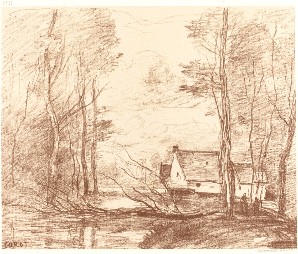 Corot - The Mill of Cuincy, near Douai (Le Moulin de Cuincy, pres Douai), 1871