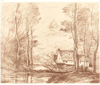 Corot - The Mill of Cuincy, near Douai (Le Moulin de Cuincy, pres Douai), 1871