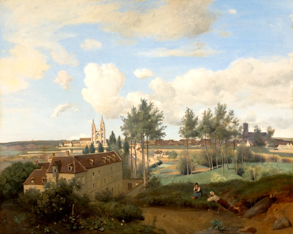 Corot - Soissons vu de la fabrique de M. Henry, 1833