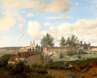 Corot - Soissons vu de la fabrique de M. Henry, 1833