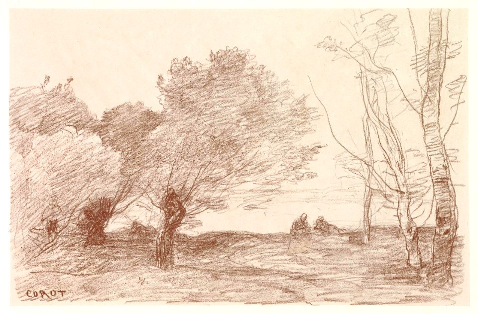 Corot - Saules et peupliers blancs (Willows and white poplars), 1914,1012.141