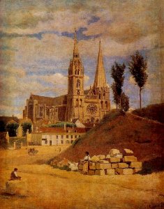 Jean-Baptiste Camille Corot Chartres Cathedral