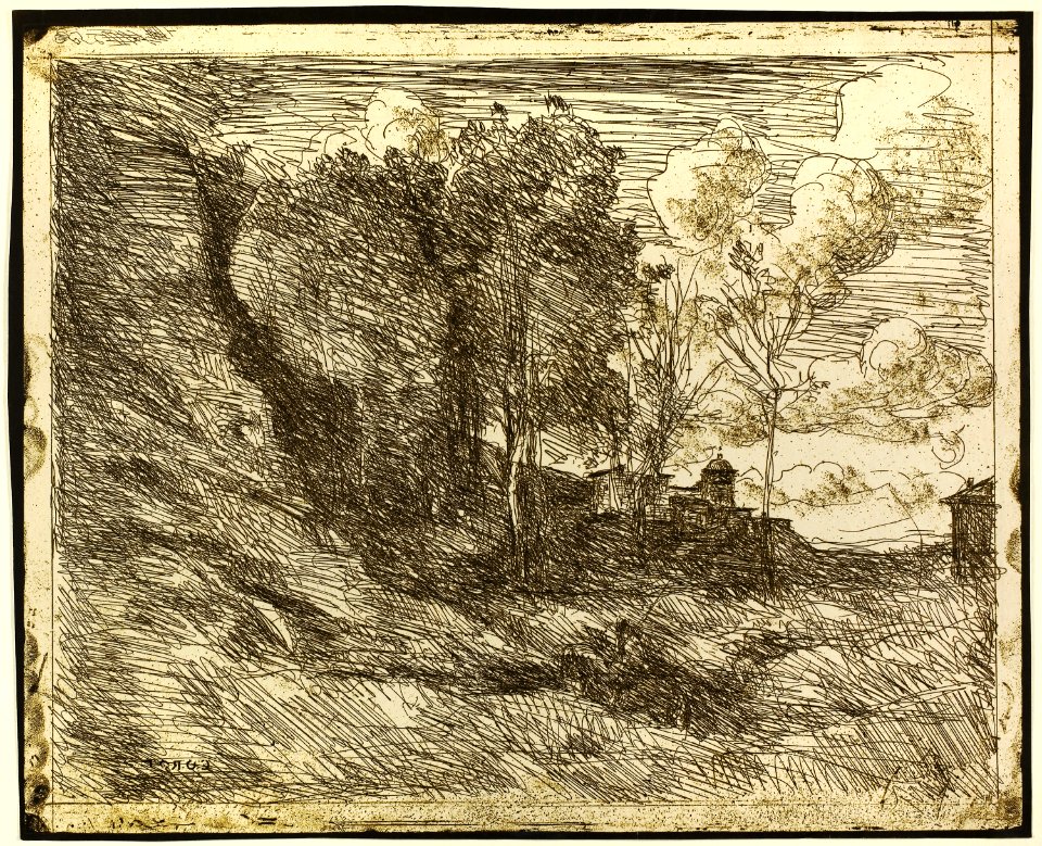 Corot - Souvenir of Ostia, 1855, 1965.527