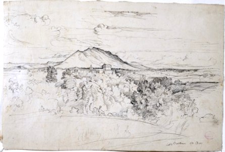 Corot - View of Mount Soracte from Civita Castellana, 1827