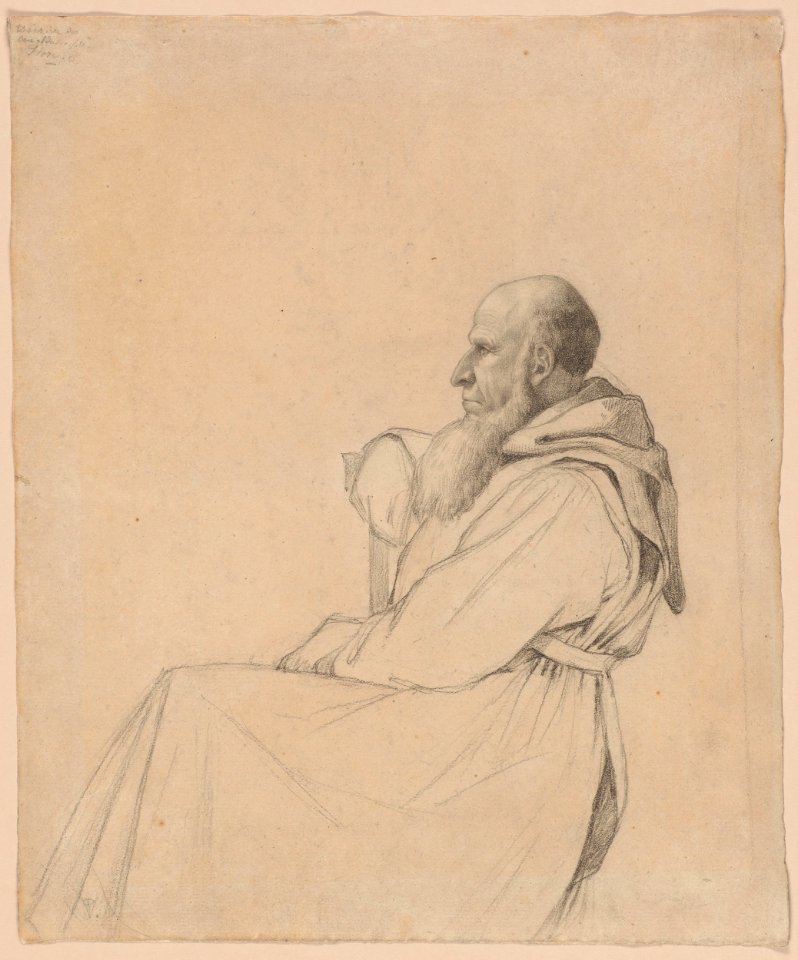 Corot - Seated Camaldolese Monk, 1834, 2016.190