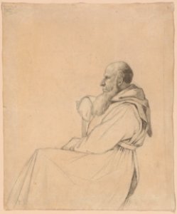 Corot - Seated Camaldolese Monk, 1834, 2016.190