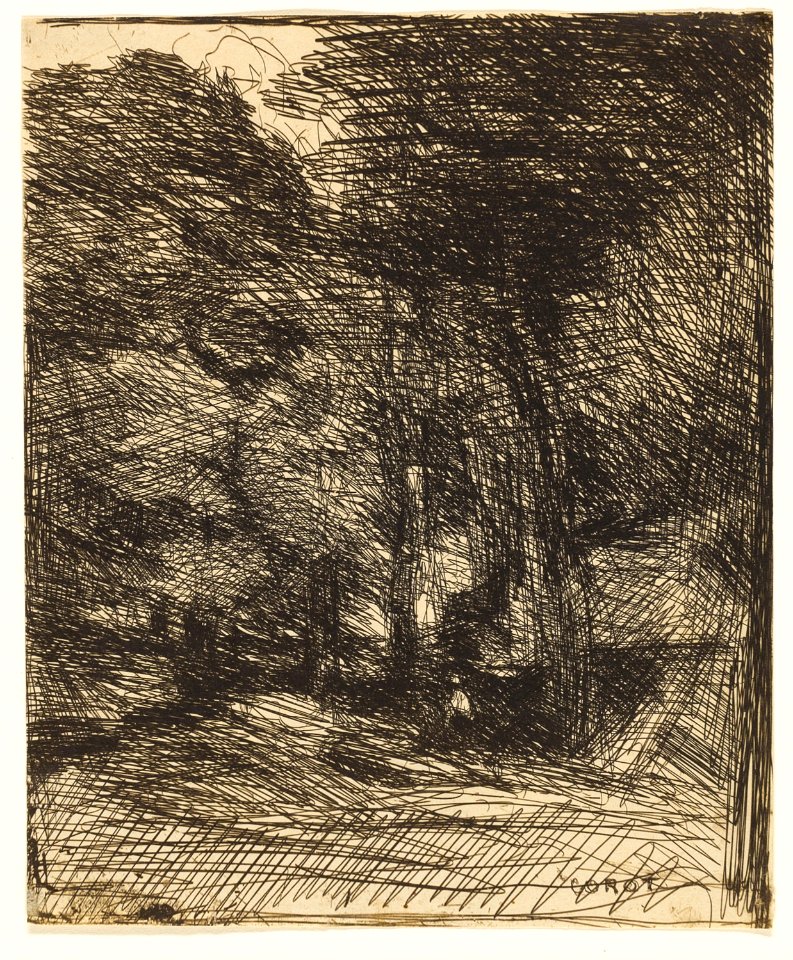Corot - Souvenir of Bas-Bréau, 1858, 1908.439
