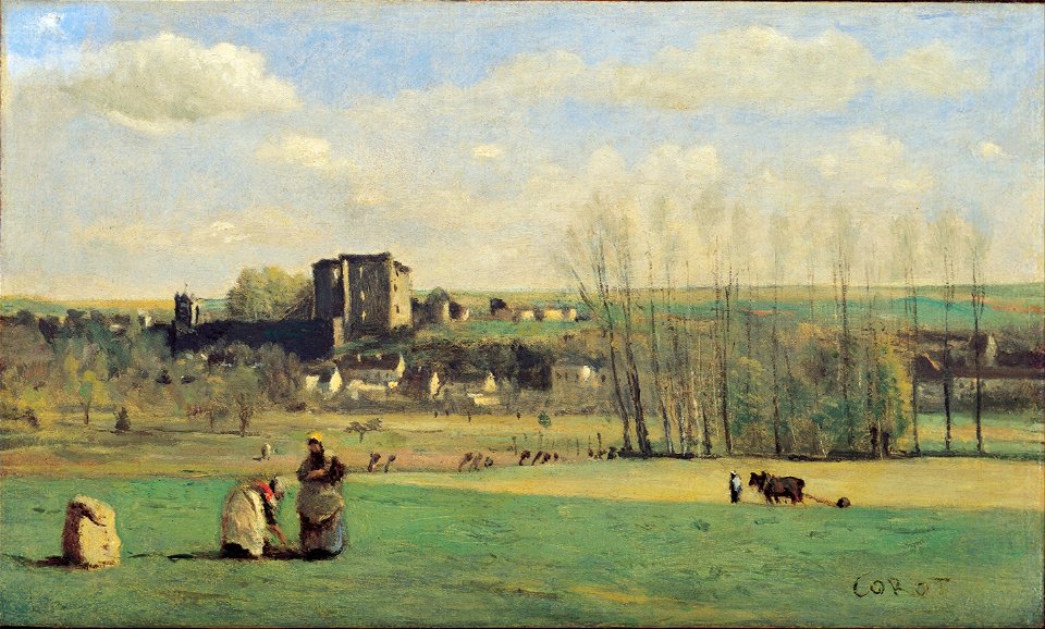 Jean-Baptiste-Camille Corot - Landscape of La Ferté-Milon - Google Art Project