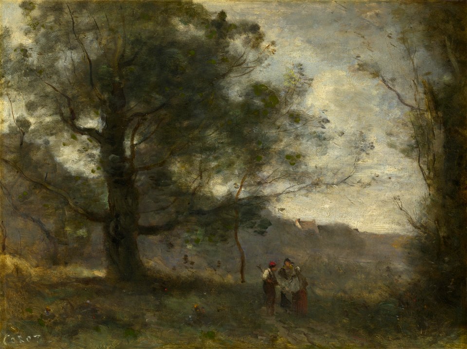 Corot - The Oak in the Valley