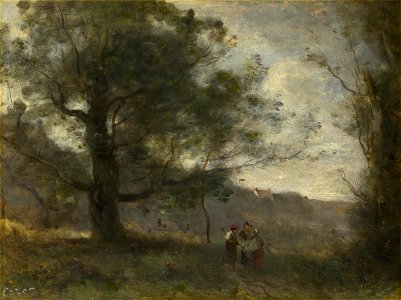 Corot - The Oak in the Valley
