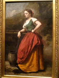 Corot Jeune Femme à la fontaine