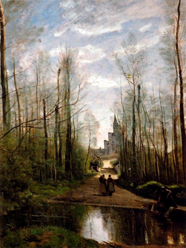 Jean-Baptiste-Camille Corot - The Church of Marissel, near Beauvais - WGA5294