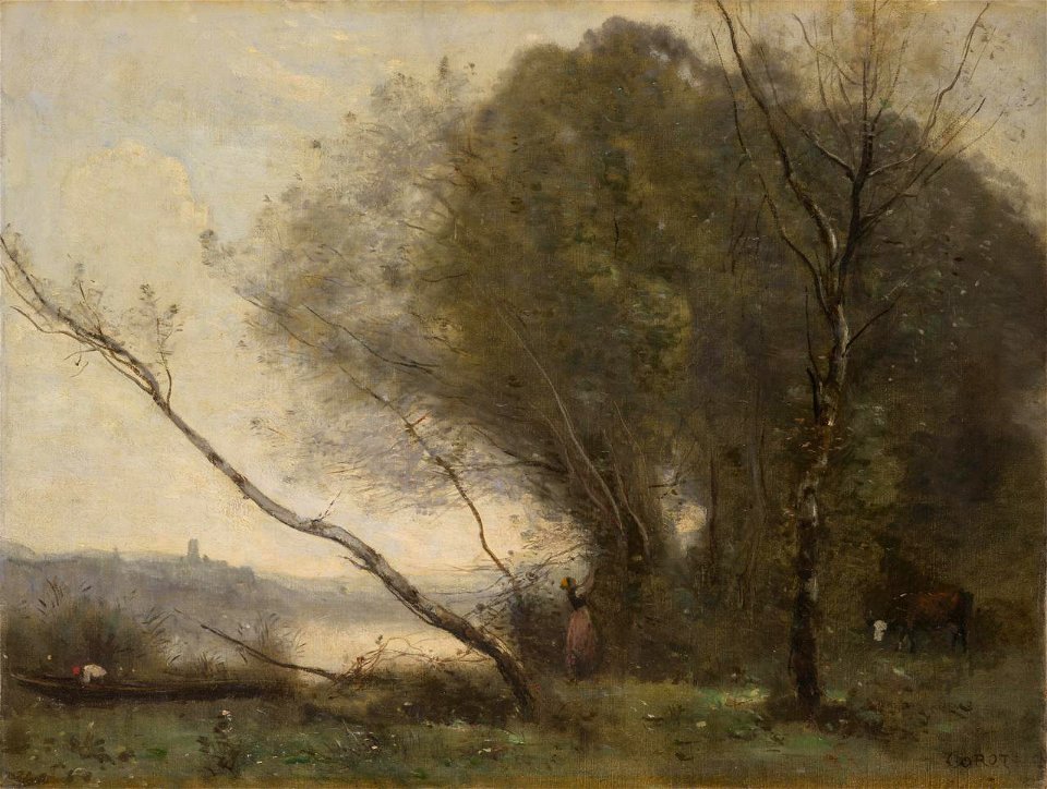Corot - The bent tree, 1855-1860