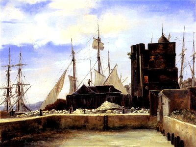 Honfleur, le vieux port (Camille Corot)