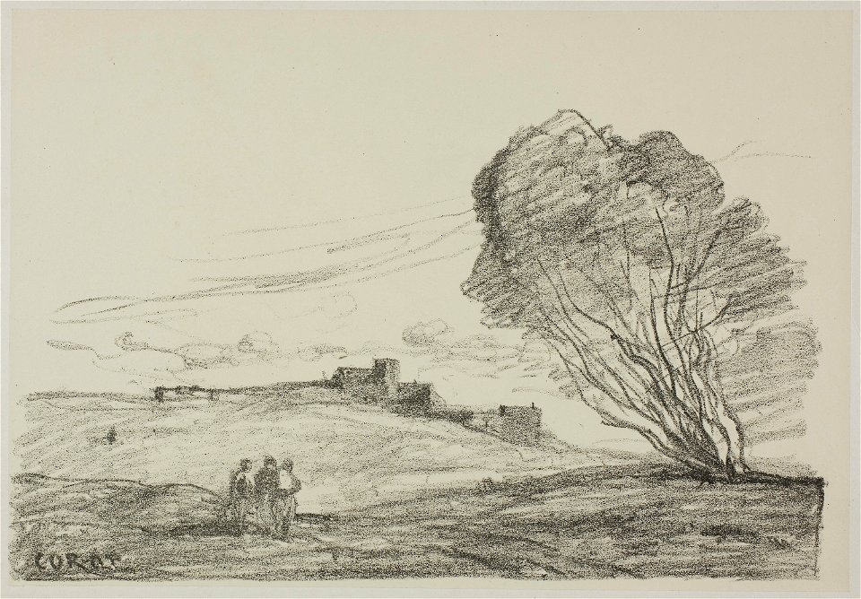 Corot - The Isolated Fort, 1874, 1955.1098