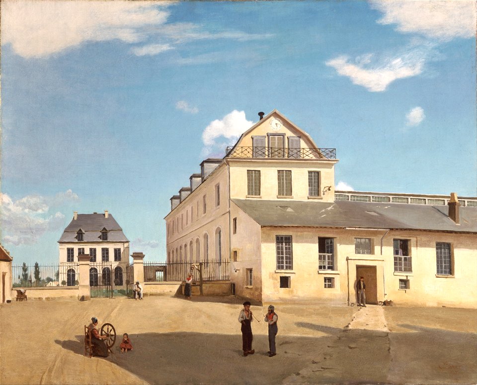 Jean-Baptiste-Camille Corot - House and Factory of Monsieur Henry - Google Art Project