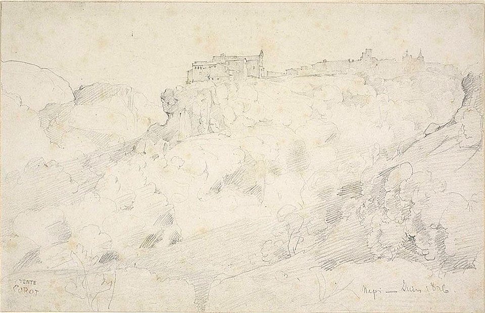 Corot - View of Nepi, c. 1826, 1953.529