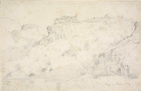 Corot - View of Nepi, c. 1826, 1953.529
