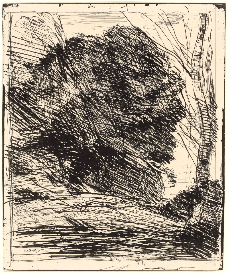 Corot - Trees on a Mountainside, 1856, 1926.2213