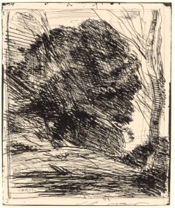 Corot - Trees on a Mountainside, 1856, 1926.2213