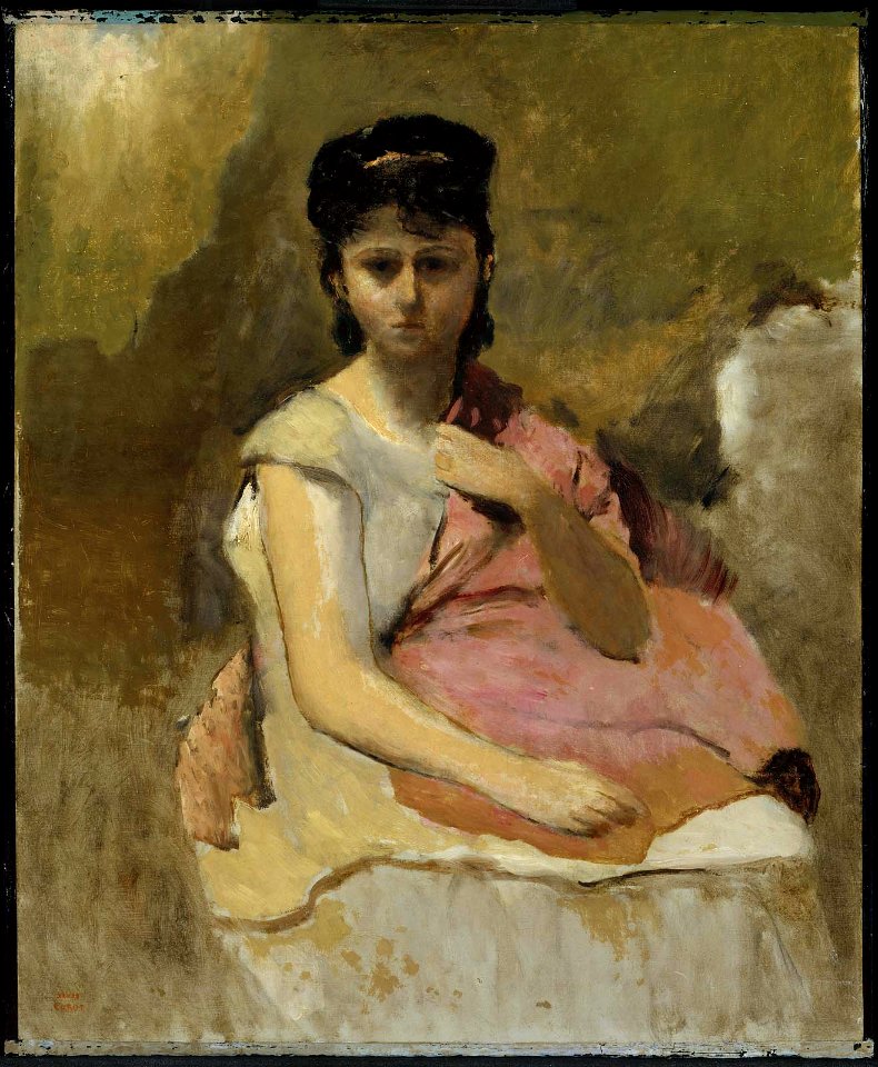 Corot - Woman with a Pink Shawl, about 1865–70