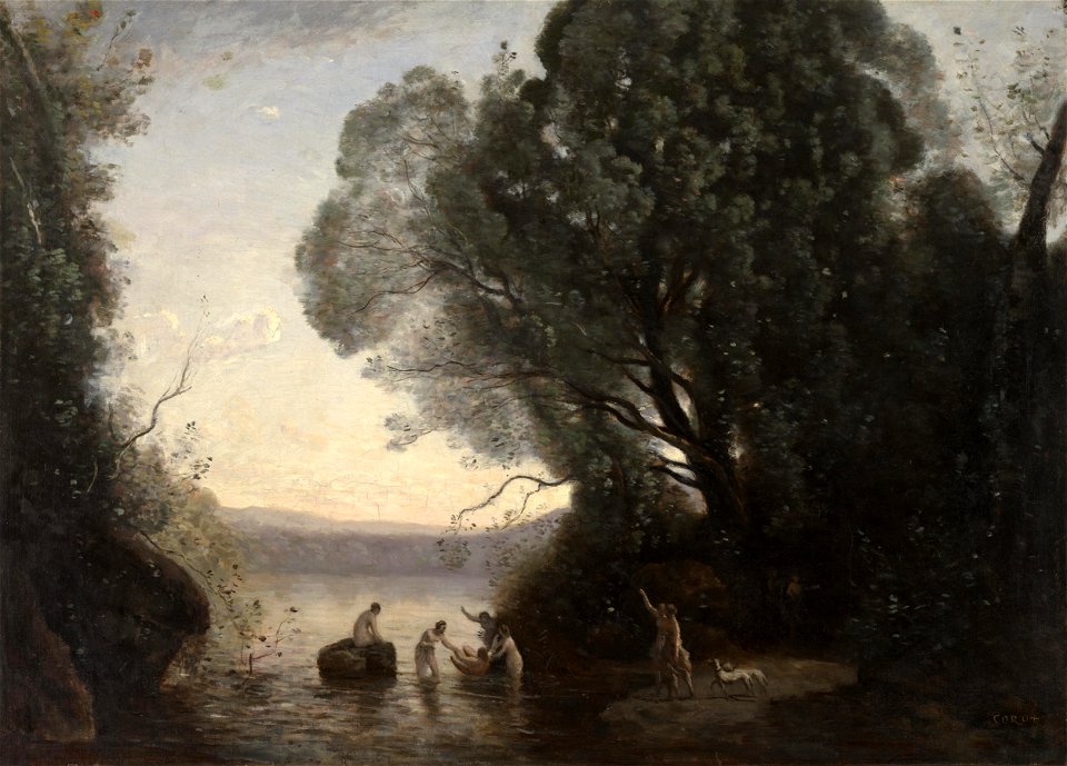 Jean–Baptiste–Camille Corot - The Bath of Diana - 2005.15.FA - Dallas Museum of Art