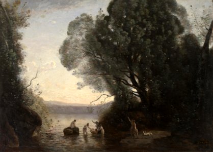 Jean–Baptiste–Camille Corot - The Bath of Diana - 2005.15.FA - Dallas Museum of Art