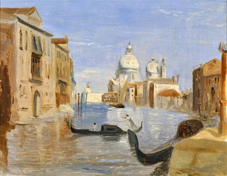 View of Venice by Jean-Baptiste-Camille Corot, 1828