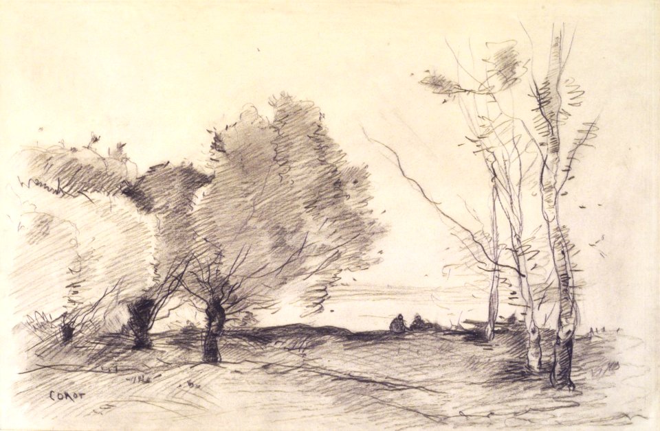 Brooklyn Museum - Willows and White Poplars (Saules et peupliers blancs) - Jean-Baptiste-Camille Corot