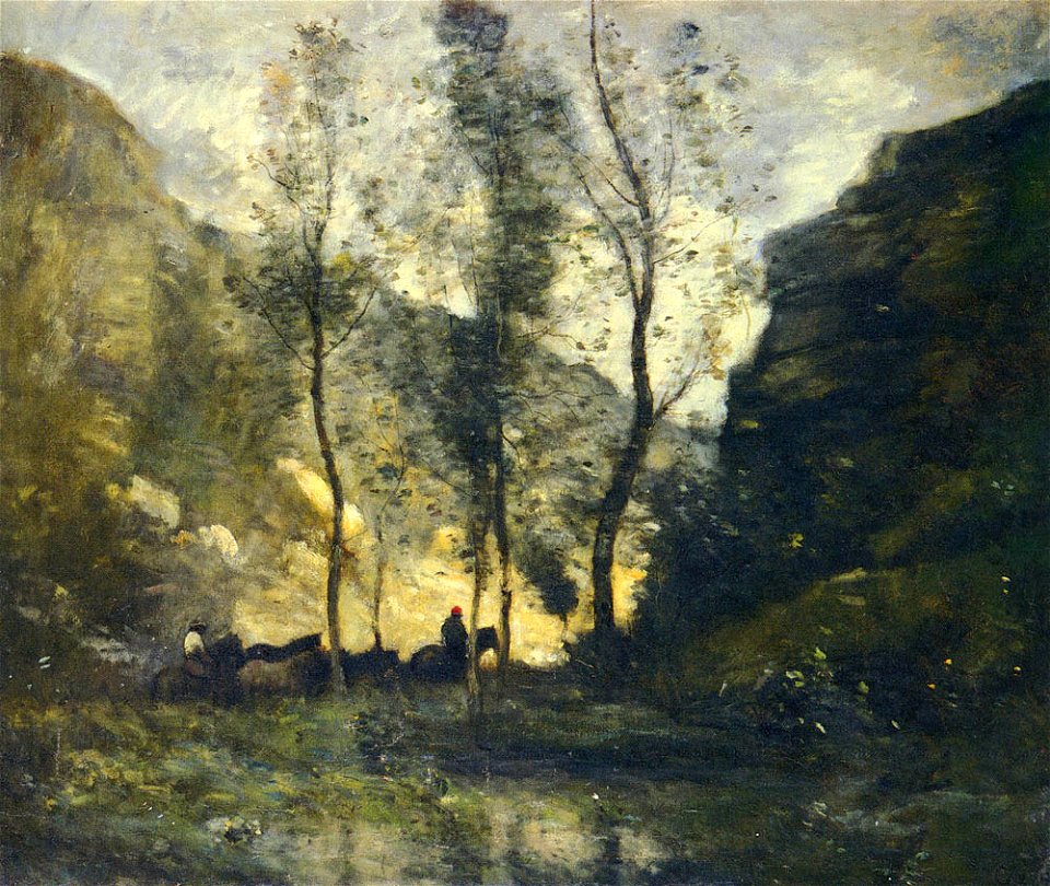 Corot Jean-Baptiste Camille LES CONTREBANDIERS