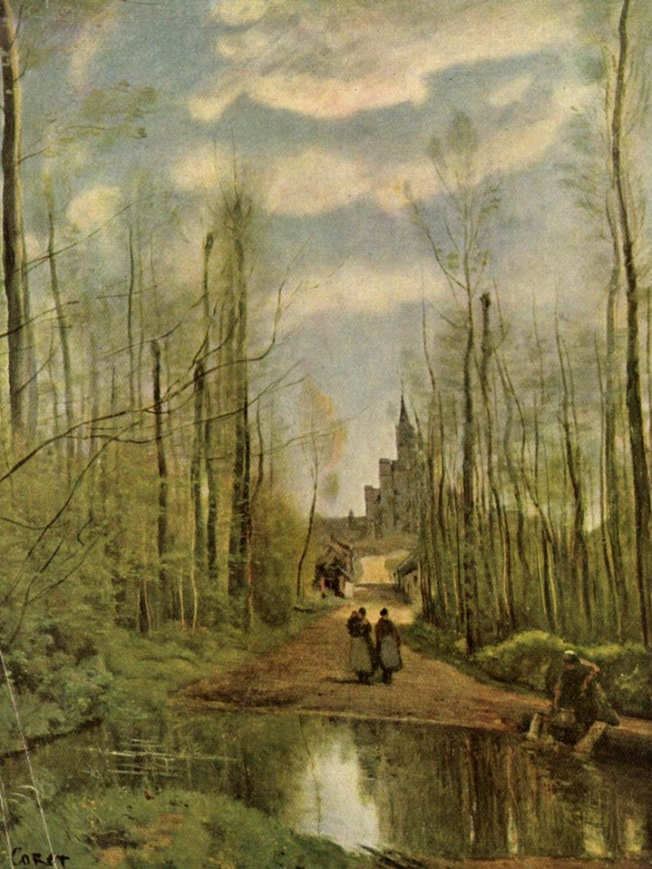 Jean-Baptiste-Camille Corot - The Church in Marissel