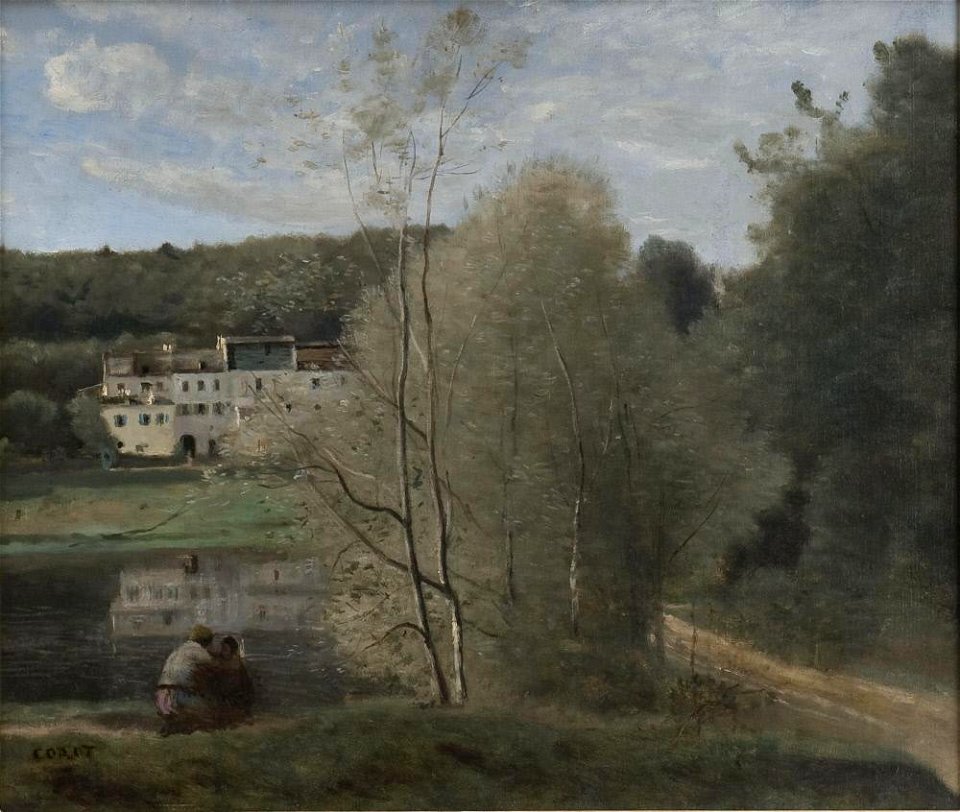 Corot - Ville d'Avray. L'Étang et la Maison Cabassud, c. 1855-1860