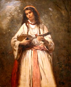 Gypsy Girl with Mandolin