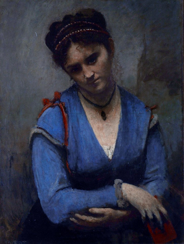 Jean Baptiste Camille - Portrait of Mariette GambayFXD