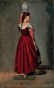 Camille Corot - Italian Woman - Google Art Project. Free illustration for personal and commercial use.