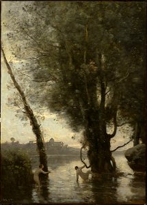 Jean-Baptiste-Camille Corot - Baigneurs des îles Borromées (1865-70)