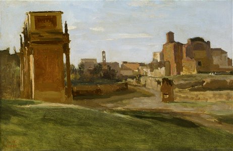 Jean-Baptiste Camille Corot - L'arc de Constantin et le forum